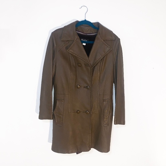 Vintage Brown Leather Jacket - Picture 3 of 9